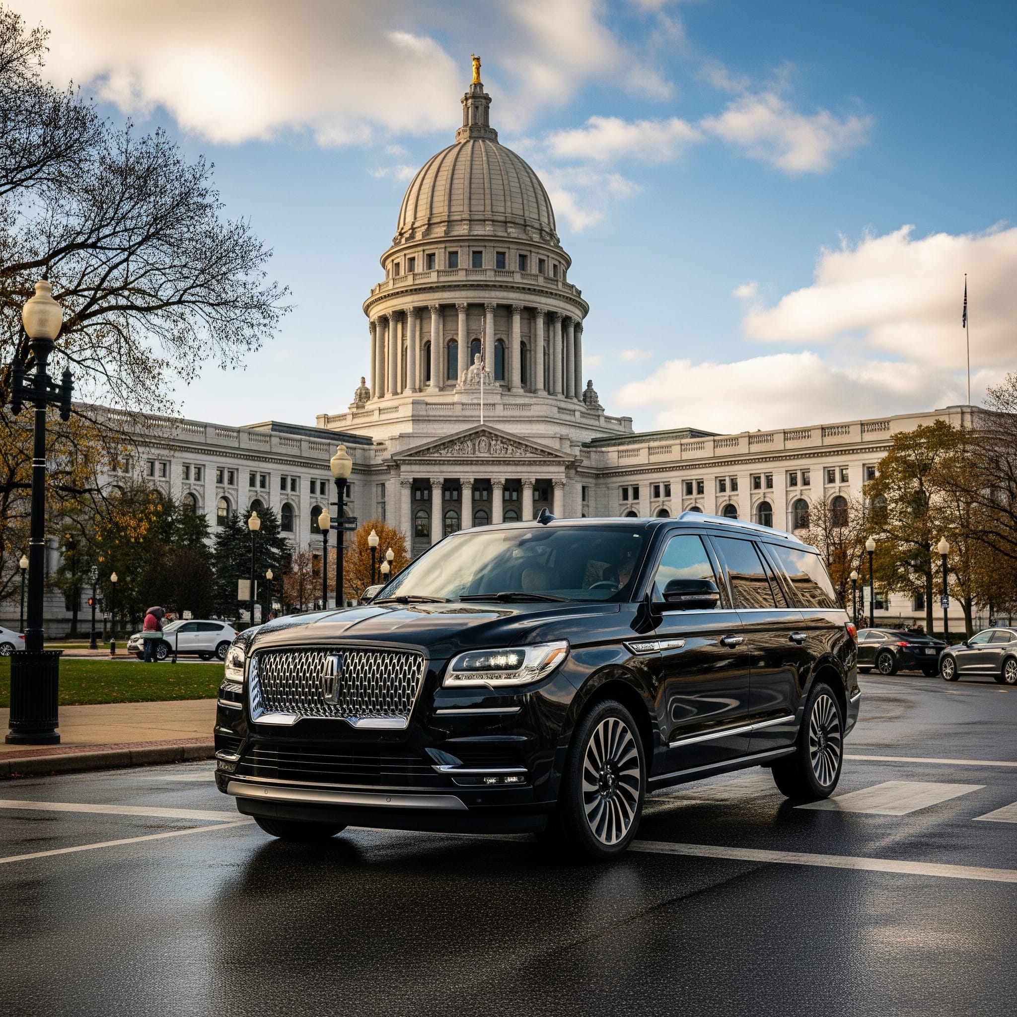Black car service in Madison government district Black car service in Madison government district