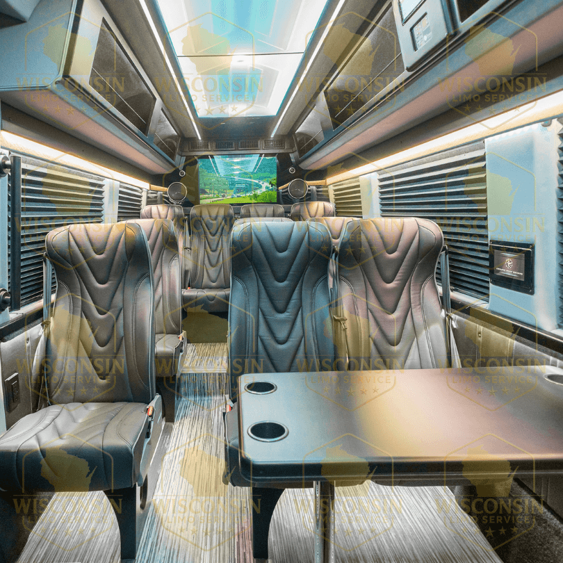 Black executive Sprinter limo rental in Milwaukee and across Wisconsin Black executive Sprinter limo rental in Milwaukee and across Wisconsin