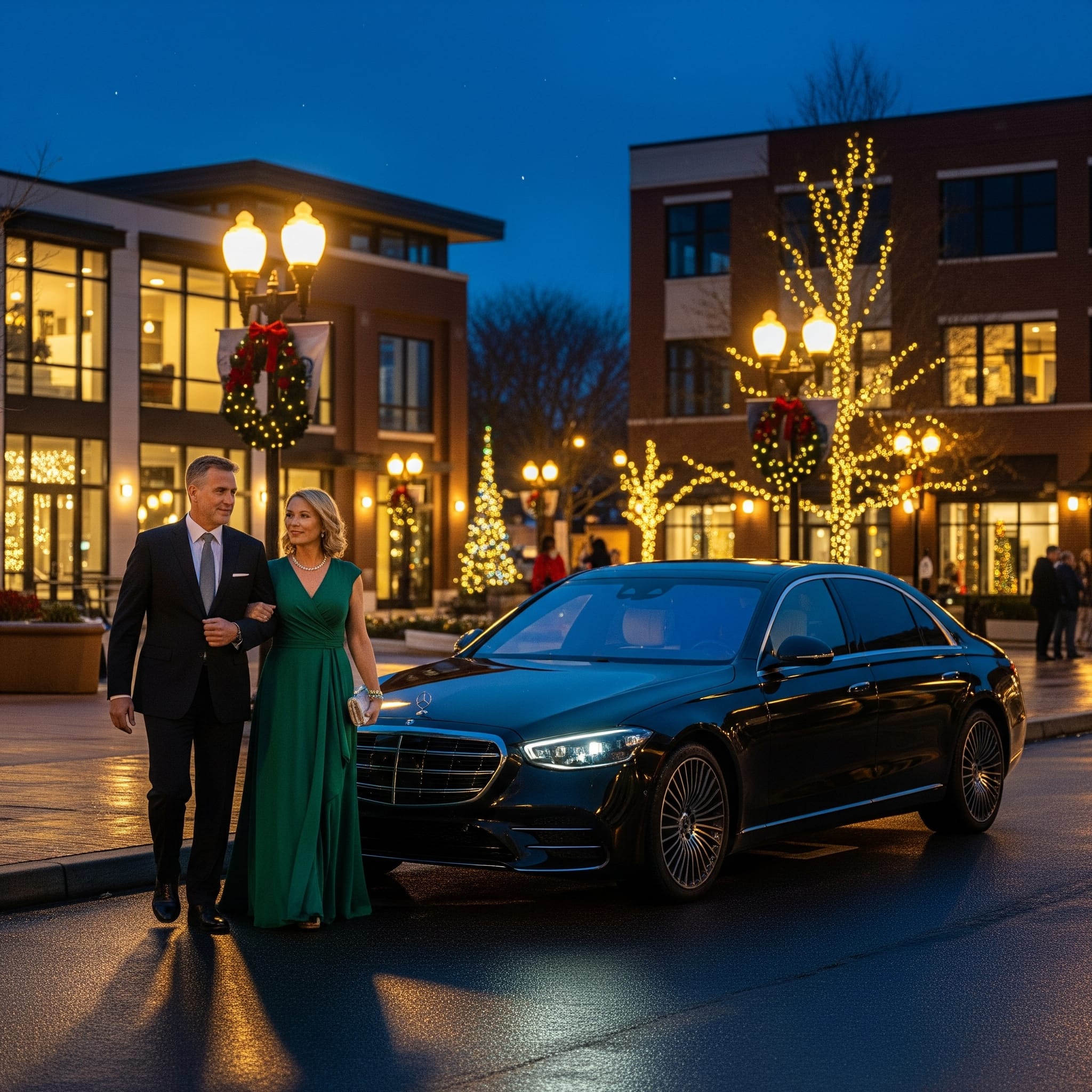 Business travel limo at Oak Creek Drexel Town Square Business travel limo at Oak Creek Drexel Town Square