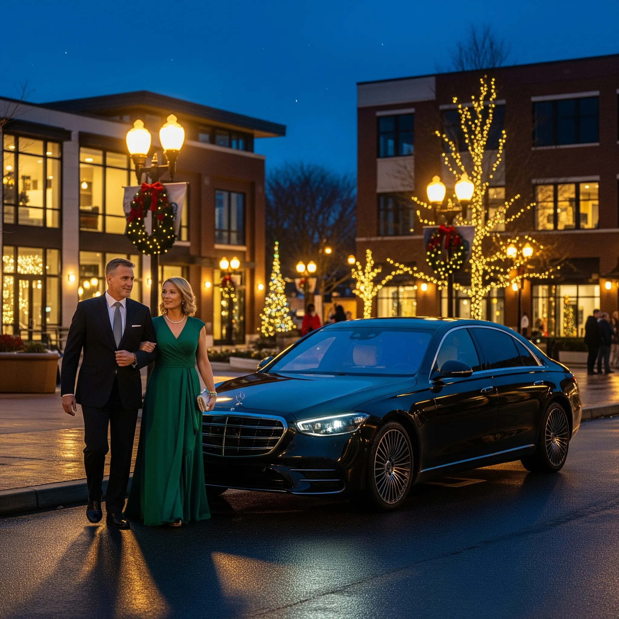 Business travel limo at Oak Creek Drexel Town Square Business travel limo at Oak Creek Drexel Town Square