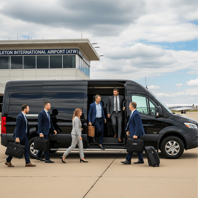 Corporate limo service Milwaukee (MKE) airport.
