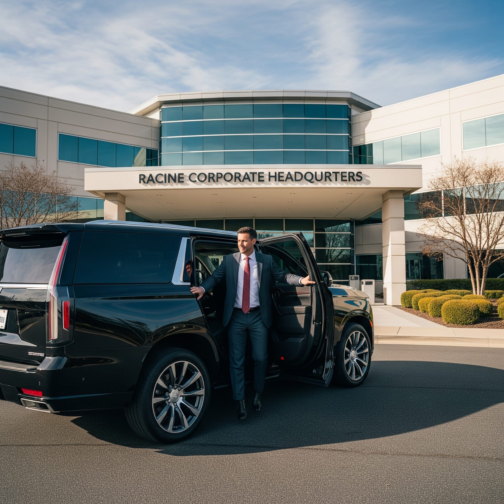 Executive and business airport transfer from Racine corporate hub Executive and business airport transfer from Racine corporate hub
