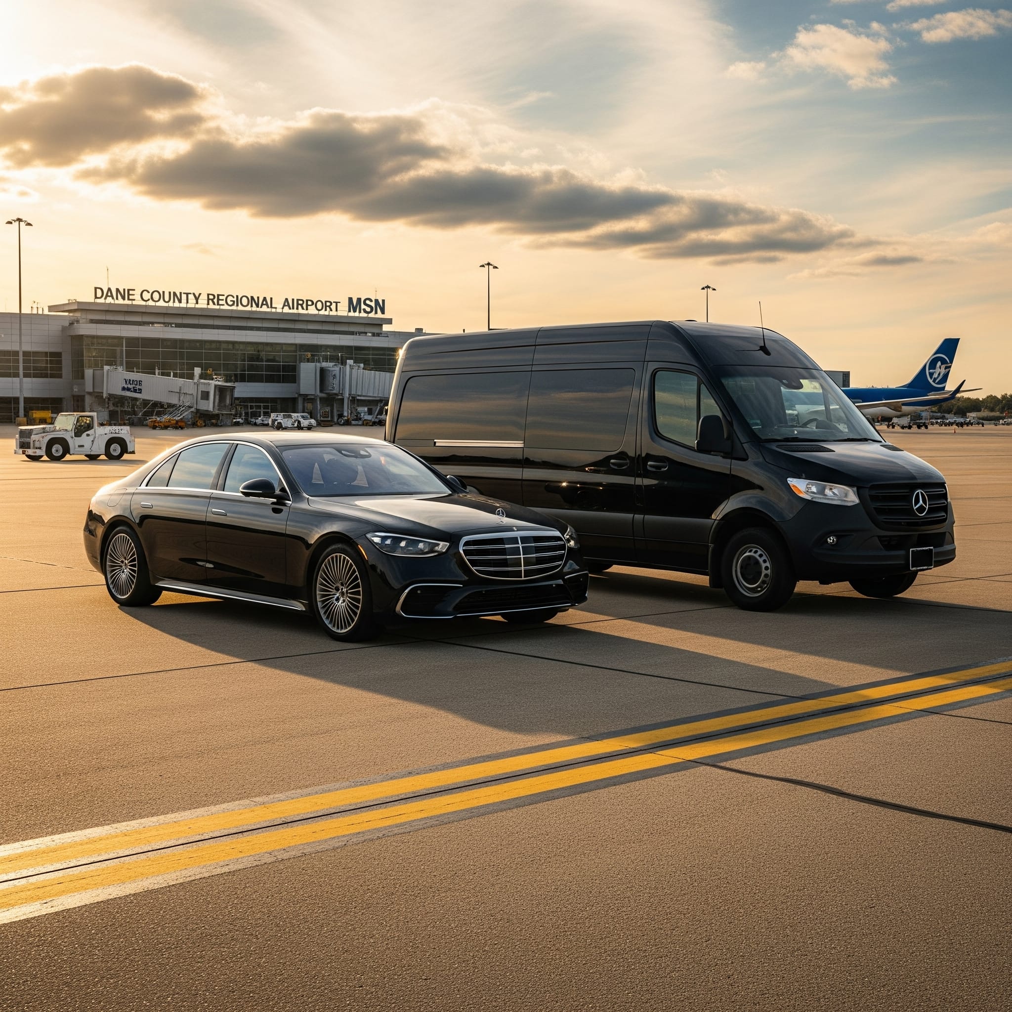 Executive car service from Madison airport to downtown Executive car service from Madison airport to downtown