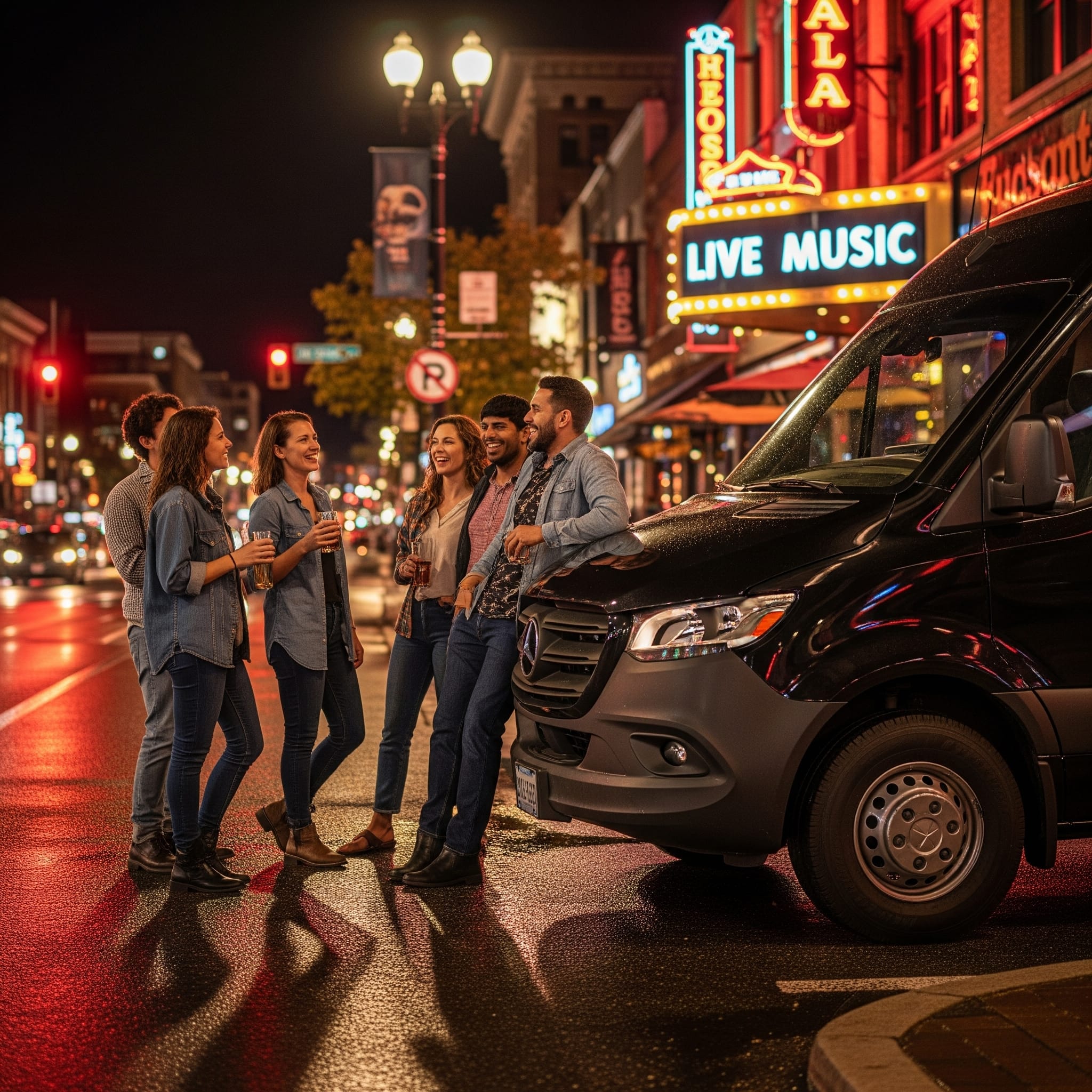 Luxury limo for night out Madison