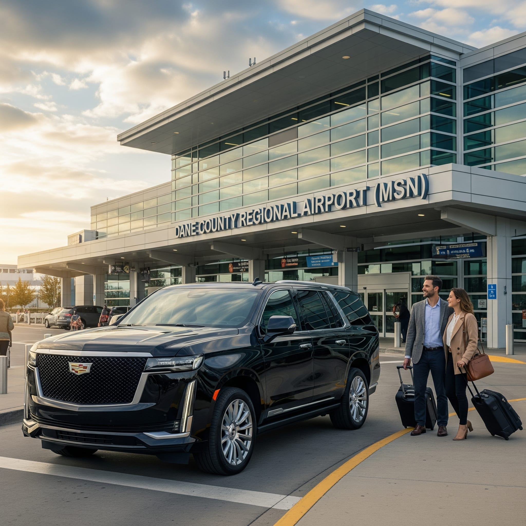 Luxury limo service at Dane County Regional Airport MSN Luxury limo service at Dane County Regional Airport MSN