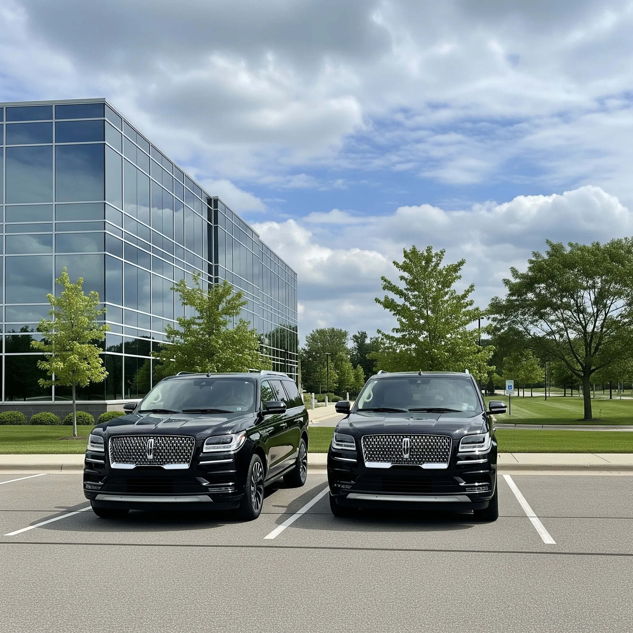 Luxury limo service in Green Bay corporate center