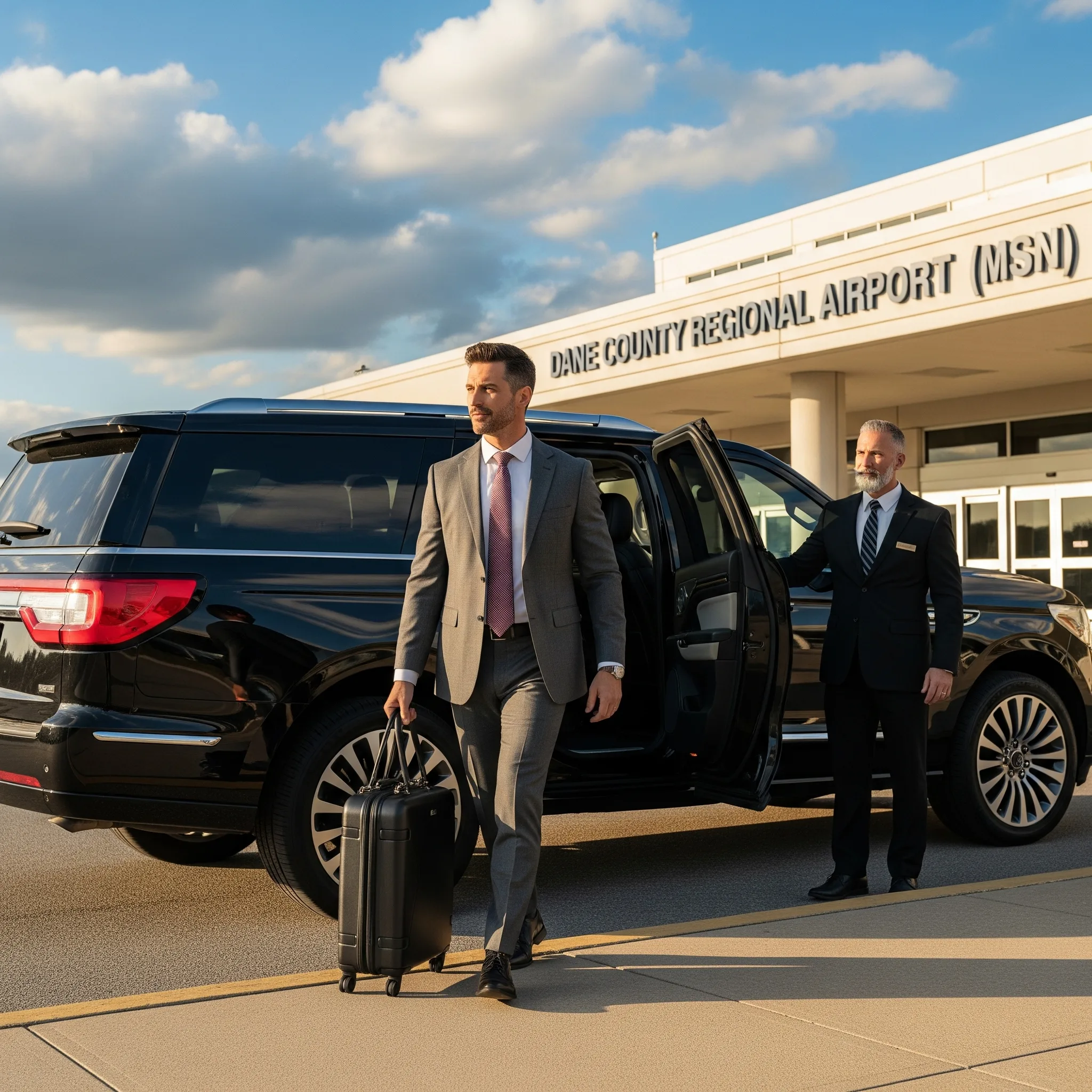 Private chauffeur black car service in Madison WI