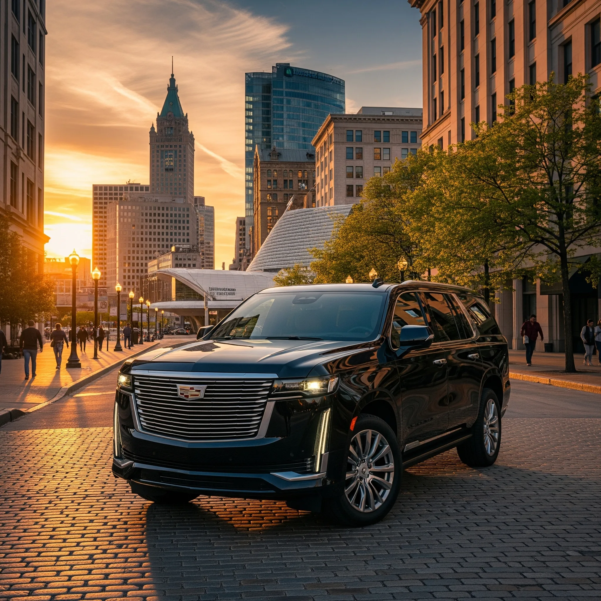 Professional chauffeur service in downtown Milwaukee WI