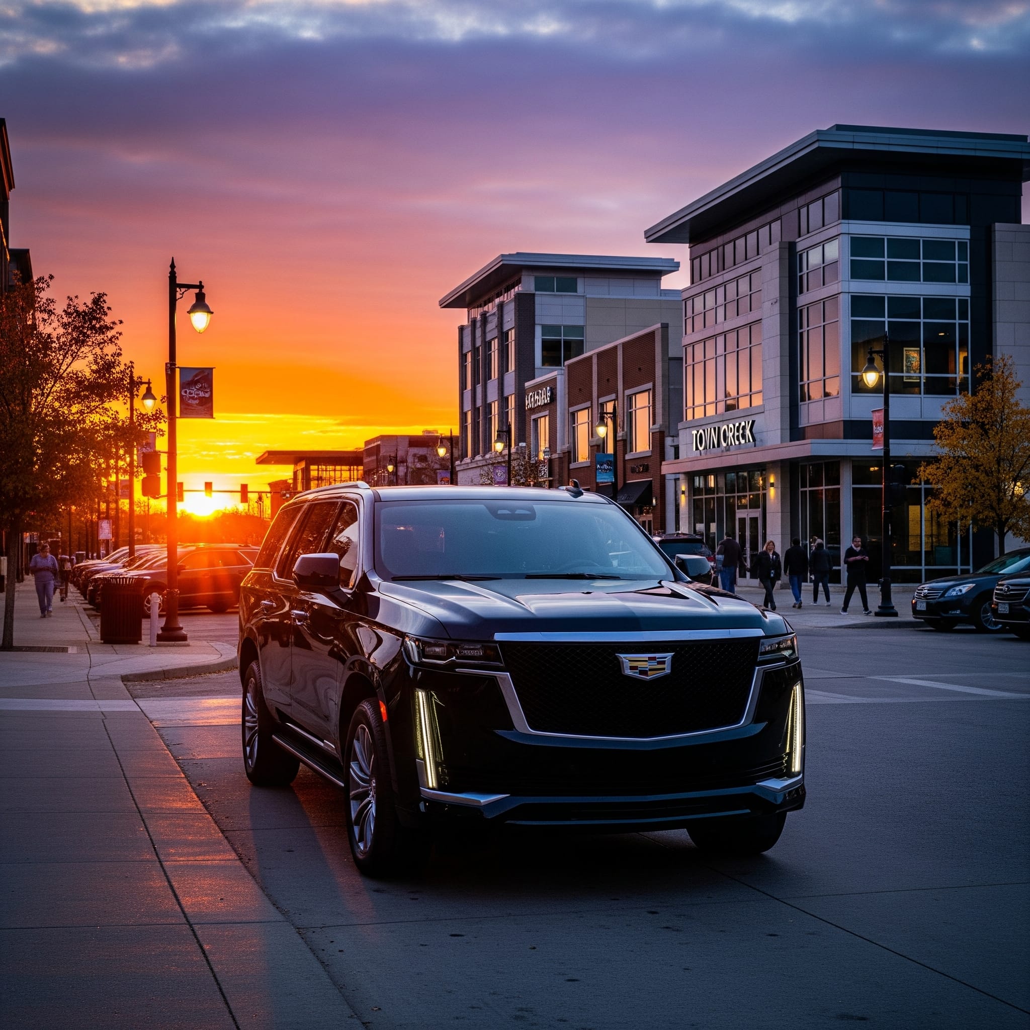 Professional limo service at Oak Creek Drexel Town Square Professional limo service at Oak Creek Drexel Town Square