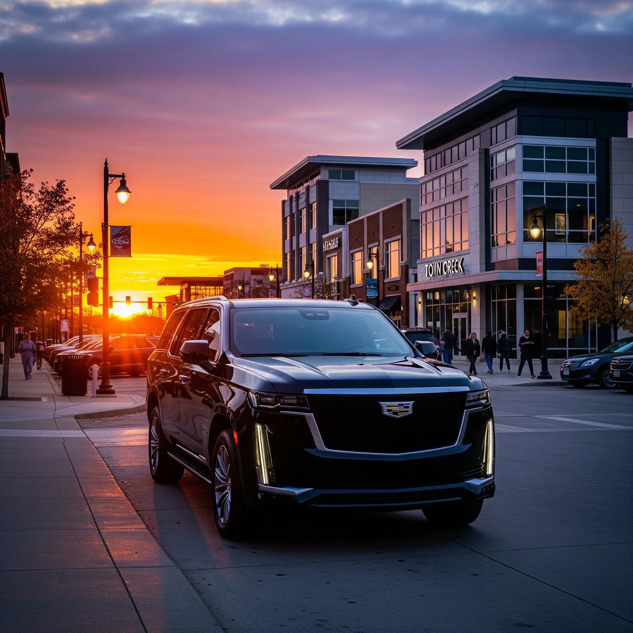 Professional limo service at Oak Creek Drexel Town Square Professional limo service at Oak Creek Drexel Town Square