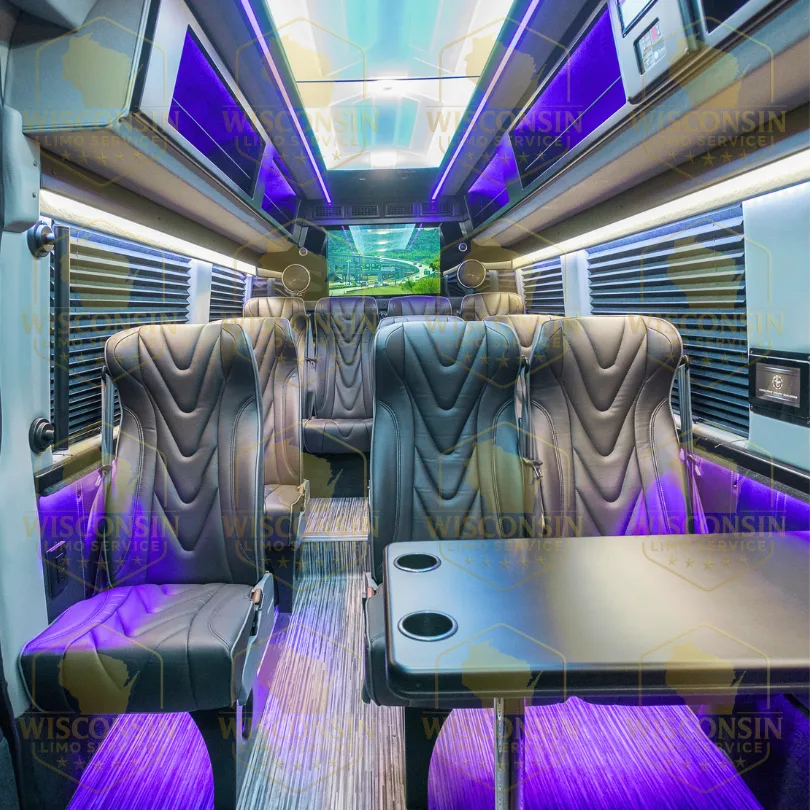 Sprinter shuttle rental for group transportation in Milwaukee
