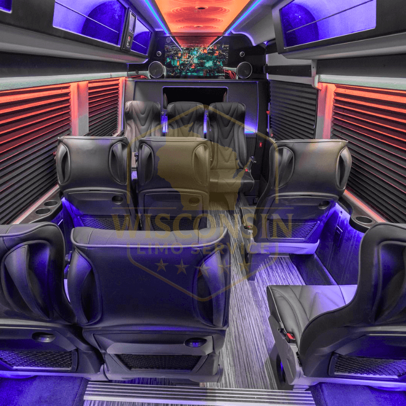 Wisconsin Limo Service Sprinter Shuttle for Airport Transfers