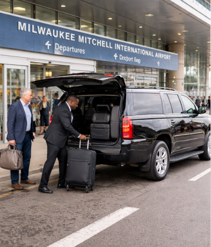 Book a black SUV to MKE from Saint Kate Book a black SUV to MKE from Saint Kate