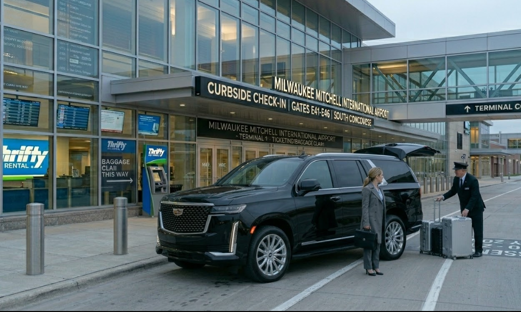 Milwaukee Airport Black SUV
